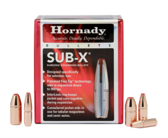 Hornady 45cal 395gr Sub-x (450Bushmaster) x50
